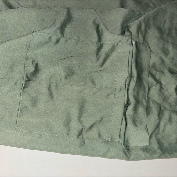 BOOHOO Luxe Jogger Pants Sage Size 12 - Picture 5 of 6